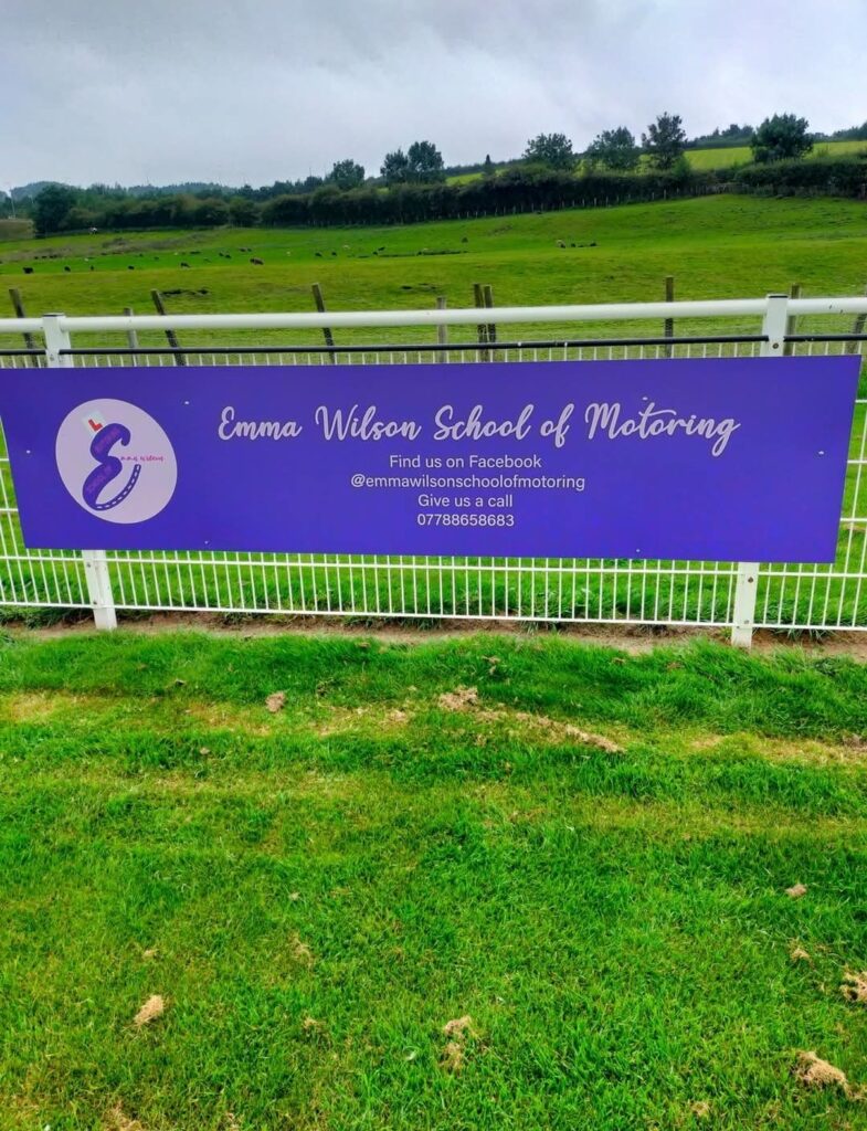 Emma Wilson School of Motoring community sponsorship banner